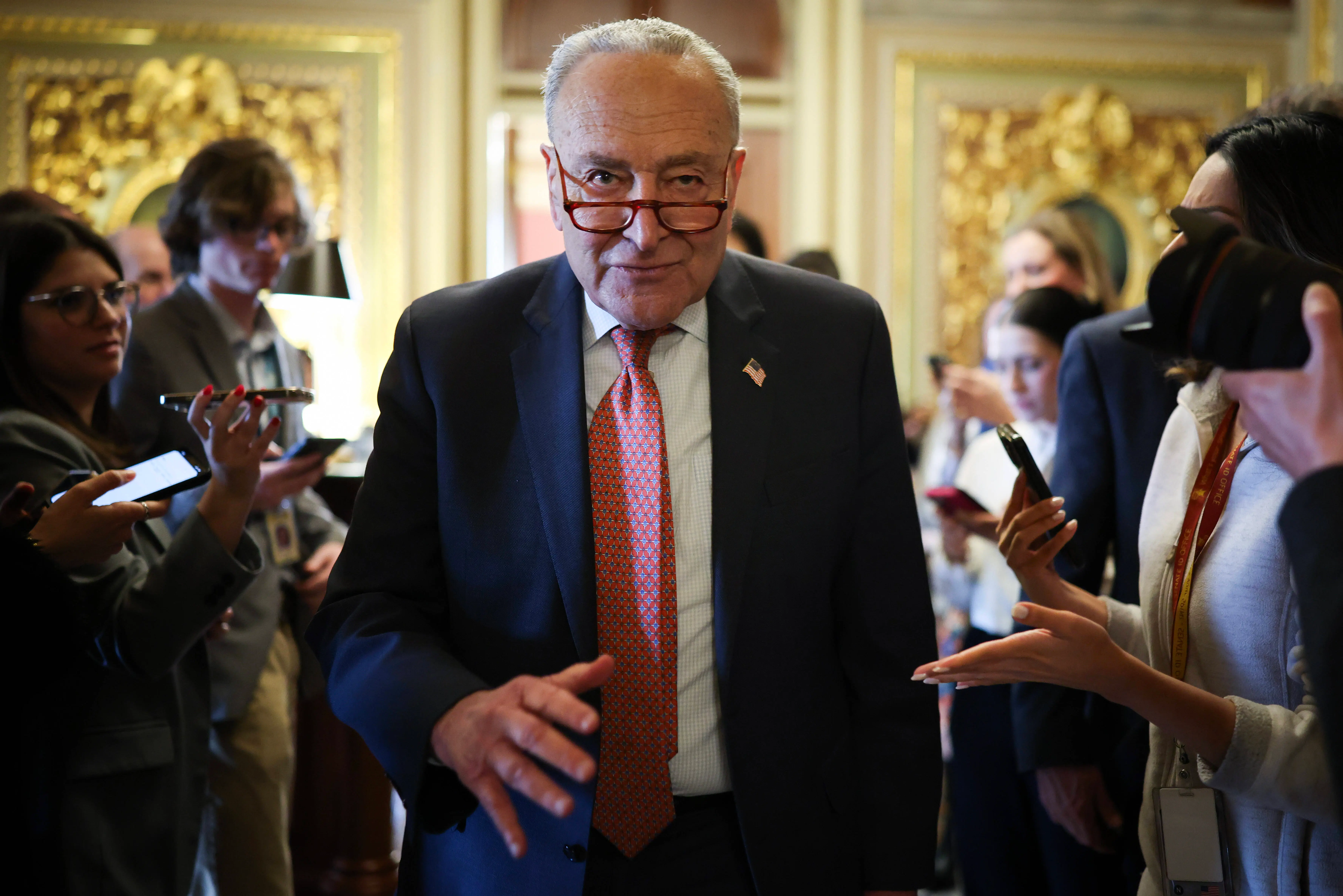 “Resorting to trying to bribe”: Chuck Schumer slams Trump over promising $5,000 to adult Americans if Republicans win the midterms