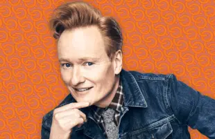 Out with the suits, in with denim. Conan O'Brien in a promotional photo for the 30-minute Conan on TBS. (Team Coco)