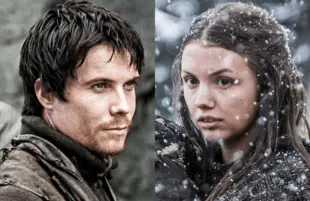 Gendry (Joe Dempsie) and Gilly (Hannah Murray) in Game of Thrones (HBO)
