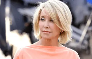 In Season 3 of American Crime, Felicity Huffman plays a white lady of privilege who suddenly becomes aware of her role in a rotten system — a role that invites comparisons to her real life. (ABC) 