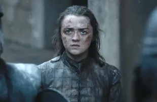 Maisie Williams is Arya Stark in Game of Thrones (HBO)
