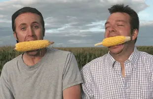 Ian Cheney and Curt Ellis, the duo behind the 2008 PBS documentary, King Corn. (Photo: Mosaic Features).