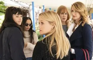 Shailene Woodley, Zoe Kravitz, Reese Witherspoon, Nicole Kidman, and Laura Dern in Big Little Lies (HBO)