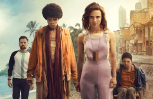 Rodolfo Valente, Vaneza Oliveira, Bianca Comparato and Michel Gomes in the Netflix original series, 3%.