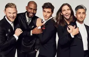 Queer Eye's New Fab Five: Bobby Berk, Karamo Brown, Antoni Porowski, Jonathan Van Ness and Tan France. (Netflix)