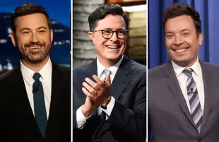 Jimmy Kimmel, Stephen Colbert and Jimmy Fallon are three of the late night hosts scheduled to welcome a special "surprise guest" on their shows this coming Thursday night.