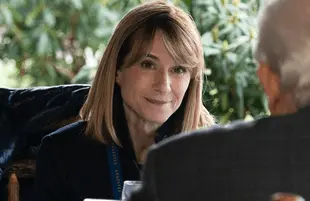 Holly Hunter as Rhea Jarrell in Succession (HBO)