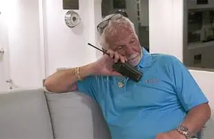 Lee Rosbach in Below Deck. (Bravo)