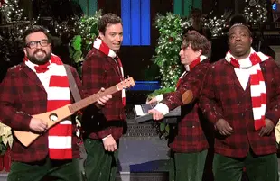 Horatio Sanz, Jimmy Fallon, Chris Kattan and Tracy Morgan on Saturday Night Live. (NBC)