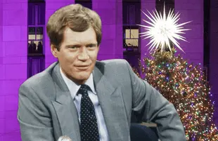  The Rockefeller Center Christmas Tree was the perfect foil for classic Dave. 