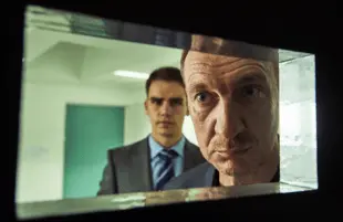 Jeremy Neumark Jones and David Thewlis in The Feed. (Amazon)