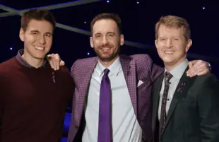 Jeopardy! legends James Holzhauer, Brad Rutter and Ken Jennings will battle it out in this week's three-night primetime event, Jeopardy: Greatest of All Time. (ABC)