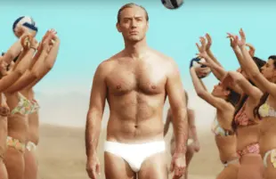 Jude Law in an image from the trailer for The New Pope, premiering tonight on HBO.