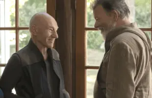 Reunited and it feels so good: Picard (Patrick Stewart) and Riker (Jonathan Frakes) in Star Trek: Picard. (CBS All Access)