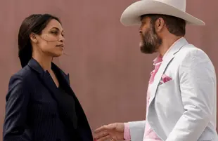 Rosario Dawson and Jay R. Ferguson in Briarpatch (USA)