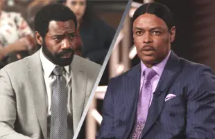 For Life's Nicholas Pinnock (left) plays a character loosely based on the life story of Isaac Wright Jr. (right). (Photos:ABC)