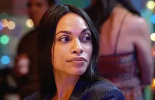 Rosario Dawson, still bearing scars from the explosion in last week’s episode of Briarpatch, returns for more. (Photo: Richard Foreman/USA Network)