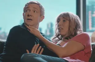 Martin Freeman and Daisy Haggard stars in Breeders (FX)
