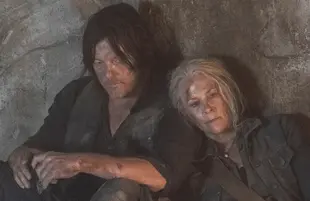 Norman Reedus and Melissa McBride in The Walking Dead. (AMC)