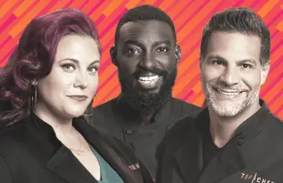Karen Akunowicz, Eric Adjepong and Angelo Sosa are among those returning to the kitchen for Top Chef All-Stars L.A. (Bravo)