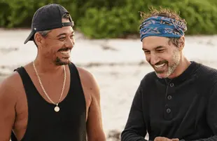 Rob Mariano and Ethan Zohn in Survivor: Winners at War. (CBS)