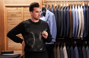 Dan Levy in Schitt's Creek. (Pop TV/CBC)