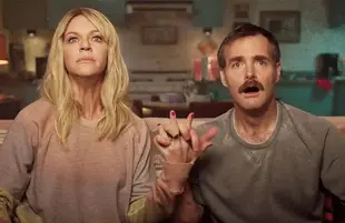 Kaitlin Olson and Will Forte star in Flipped, one of 24 original shows and movies in Quibi's launch slate. (Photo:Quibi) 