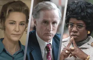 Cate Blanchett, John Slattery and Uzo Aduba in FX on Hulu's Mrs. America. (Hulu)