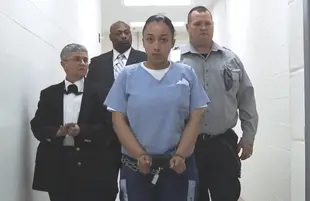 Cyntoia Brown in Murder to Mercy: The Cyntoia Brown Story. (Netflix)