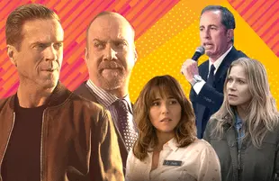 Billions, Dead to Me and Jerry Seinfeld: 23 Hours to Kill. (Photos: Showtime/Netflix)