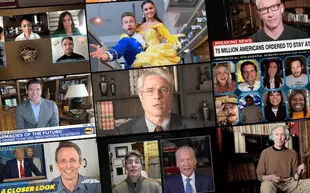 Social isolation has birthed an impromptu wave of innovation on TV, from primetime singalong specials to SNL at Home to Charlie Watts on the air drums. (Photos: NBC, ABC, CBS)