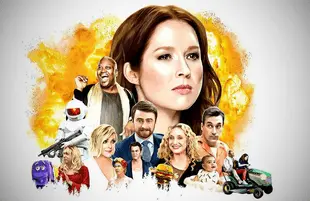 Kimmy Schmidt (Ellie Kemper) gets by with a little help from her friends in Netflix's new interactive special Unbreakable Kimmy Schmidt: Kimmy vs. the Reverend.