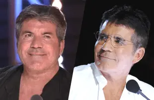 Then and Now: Cowell in 2016 (left), and in 2020 (right). (Photos: ITV/NBC)