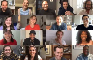 An image from May's third and final SNL At Home. (NBC)