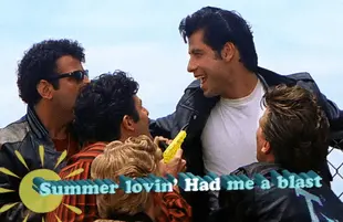 An image from Sunday night's Grease Sing-along on CBS.