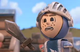 Nicholas Hoult voices the young squire Patrick in Crossing Swords (Hulu)