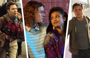 Jimmi Simpson in The Twilight Zone (2019), Gugu Mbatha-Raw & Mackenzie Davis  in Black Mirror, and Arturo Castro in Room 104 (Photos: CBS All Access/Netflix/HBO)