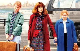 Frazer Hadfield, Sarah Kendall and Maggie Ireland-Jones in a promotional image for Frayed. (HBO Max)