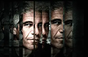 A promotional image for Surviving Jeffrey Epstein. (Lifetime)