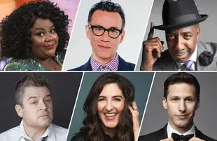 Nicole Byer, Fred Armisen, J.B. Smoove, Patton Oswalt, D'Arcy Carden and Andy Samberg are just a few of the comedy all-stars appearing in Quibi's Mapleworth Murders.