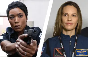 The procedural all-stars: Oscar faves Angela Bassett in 9-1-1 and Hilary Swank in Away. (Photos: Fox, Netflix)