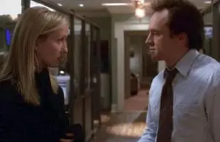 Janel Maloney and Bradley Whitford in The West Wing. (NBC)