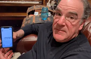 Mandy Patinkin puzzles over the "GIF" button on Twitter in a video uploaded to his YouTube channel.