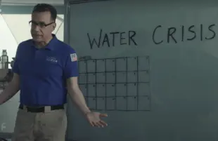 Fred Armisen in Moonbase 8. (Showtime) 