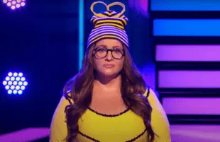 Heather DeLoach, aka "The Bee Girl," on I Can See Your Voice. (Fox)