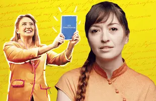 Marielle Heller (right) directs Heidi Schreck's What the Constitution Means to Me. (Amazon)