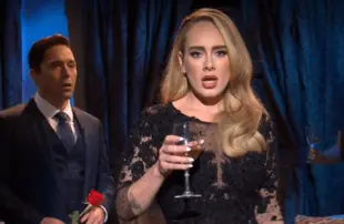 Adele with Beck Bennett on Saturday Night Live (NBC)