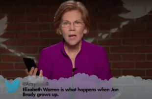 Elizabeth Warren on Jimmy Kimmel Live! (ABC)