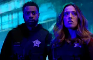 LaRoyce Hawkins and Marina Squarciati in Chicago PD (NBC)