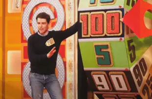 Max Greenfield on The Price Is Right. (CBS)